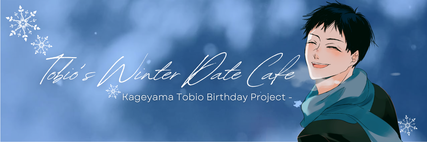 Tobio's Winter Date Cafe Header